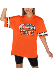 Oklahoma State Cowboys Womens Gameday Couture Until Kickoff Rhinestone Fashion Football Jersey - O..