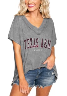 Gameday Couture Texas A&amp;M Aggies Womens Grey In a Flash Short Sleeve T-Shirt