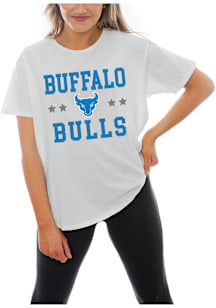 Gameday Couture Buffalo Bulls Womens White To the Point Short Sleeve T-Shirt