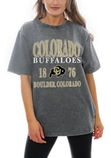 Gameday Couture Colorado Buffaloes Womens Grey Dynasty Short Sleeve T-Shirt