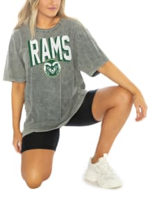 Gameday Couture Colorado State Rams Womens Grey Solid Defense Short Sleeve T-Shirt