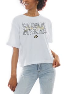 Gameday Couture Colorado Buffaloes Womens White Keep Playing Short Sleeve T-Shirt