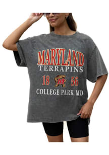 Maryland Terrapins Grey Gameday Couture Throwback Short Sleeve T-Shirt