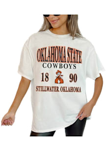 Gameday Couture Oklahoma State Cowboys Womens Ivory Old School Cool Short Sleeve T-Shirt