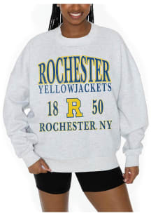 Gameday Couture Rochester Yellowjackets Womens Ash Allegiance Crew Sweatshirt