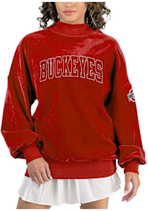 Gameday Couture Ohio State Buckeyes Womens Red Make A Move Crew Sweatshirt