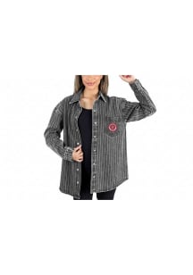Womens Ohio State Buckeyes Black Gameday Couture Instant Replay Light Weight Jacket