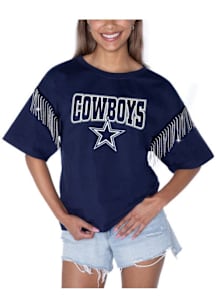 Dallas Cowboys Womens Navy Blue Irresistable Short Sleeve T-Shirt