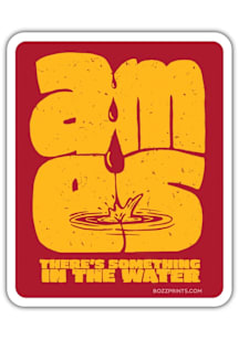 Ames Bozz Prints Something In The Water Stickers - Red