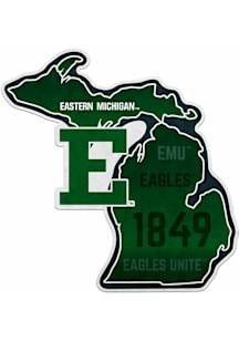 Eastern Michigan Eagles State Shape Pennant - Green