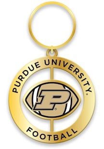 Purdue Boilermakers Football Spinner Keychain - Black