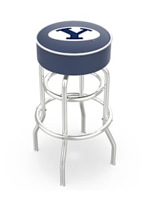 BYU Cougars Double-Ring Swivel Pub Stool - Black
