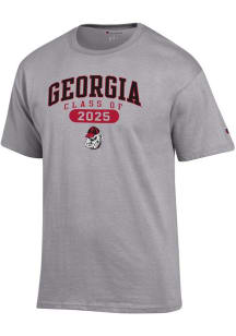 Champion Georgia Bulldogs Grey Class of 2025 Pill Jersey Short Sleeve T Shirt