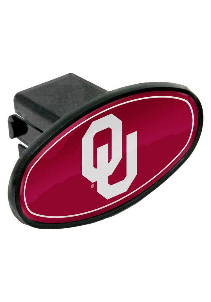Oklahoma Sooners Plastic Oval Car Accessory Hitch Cover