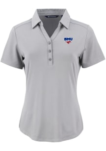 Cutter and Buck SMU Mustangs Womens Ash Forge Eco Polo Short Sleeve Polo Shirt