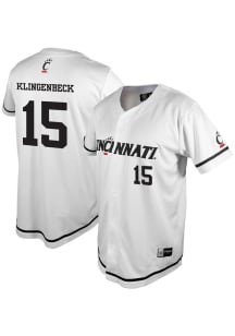 Kory Klingenbeck Genuine Collective Mens White Cincinnati Bearcats NIL Jersey