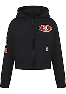 Pro Standard San Francisco 49ers Girls Black Classic Essentials Long Sleeve Full Zip Jacket