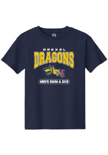 Youth Drexel Dragons Navy Blue Summit Sportswear Swim and Dive Short Sleeve T-Shirt