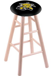Wichita State Shockers Round Cushion Maple Pub Stool - Brown