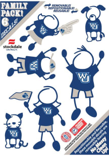 Washburn Ichabods 5x7 Family Pack Auto Decal - Navy Blue
