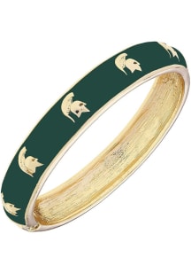 Logo Hinge Michigan State Spartans Womens Bracelet - Green