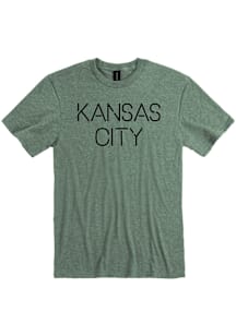 Kansas City Green Disconnected Short Sleeve Fashion T Shirt