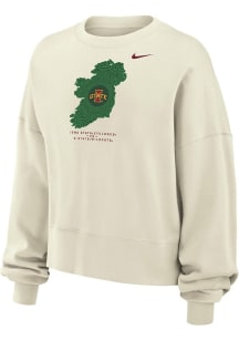 Nike Iowa State Cyclones Womens Ivory Aer Lingus Classic Crew Sweatshirt