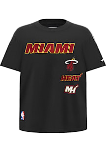 Pro Standard Miami Heat Boys Black Retro Classics Short Sleeve Fashion Tee