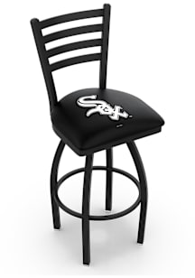 Chicago White Sox High Back Swivel Pub Stool - Black