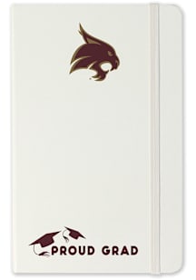 Texas State Bobcats Proud Grad team logo Notebook and Folder - White