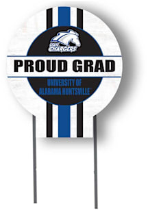 UAH Chargers KH Sports Fan Grad graduation graphic Yard Sign - White