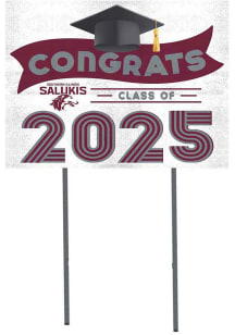 Southern Illinois Salukis KH Sports Fan 18x24 Yard Sign with Stakes Class of 2025 Yard Sign - Whit..