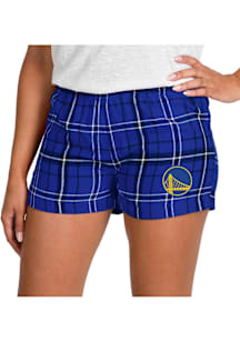 Concepts Sport Golden State Warriors Womens Black Ultimate Flannel Shorts