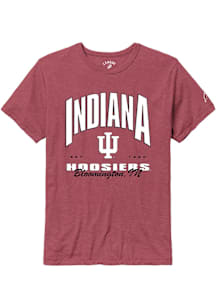 Indiana Hoosiers Red Victory Falls Number One Established Short Sleeve Fashion T Shirt