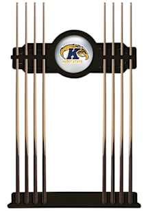 Kent State Golden Flashes Solid Wood Cue Rack Pool Table