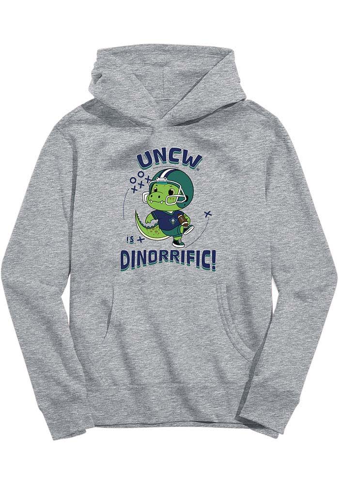 UNCW Seahawks Vive La Fete Youth ATHLETICGREY Dino-Riffic