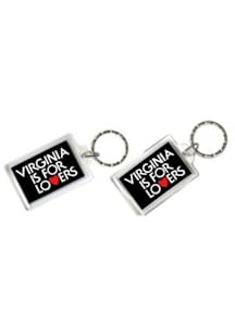 Virginia is for Lovers Classic Acrylic Keychain - Black
