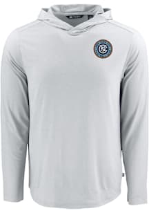 Cutter and Buck New York City FC Mens Grey Coastline Eco Hood