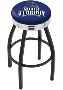 North Florida Ospreys 3 Ring Chrome Seat Pub Stool - Black