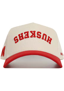 No Rivals Nebraska Cornhuskers Upside Down Adjustable Adjustable Hat - Ivory