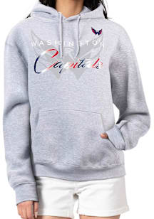 4Her Washington Capitals Womens Grey Shadow Hooded Sweatshirt