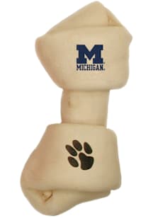 Navy Blue Michigan Wolverines Rawhide Dog Bone Pet Accessory