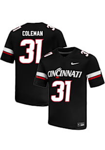 Simeon Coleman Nike Mens Black Cincinnati Bearcats NIL Name And Number Football Jersey