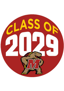 Red Maryland Terrapins 3&quot; Class of 2029 Button