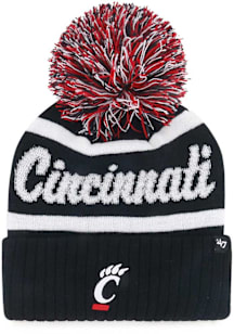 Cincinnati Bearcats 47 Spirited Cuff Pom Womens Knit Hat - Black