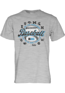 Big Ten 2025 Big Ten Baseball Short Sleeve T Shirt - Grey