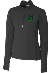 Cutter and Buck Austin FC Womens Black Traverse Qtr Zip Pullover