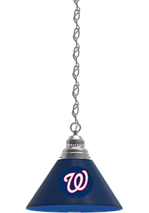 Washington Nationals Single Silver Billiard Lamp
