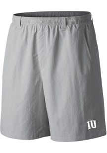 Mens Indiana Hoosiers Grey Columbia Heat Seal Backcast Shorts