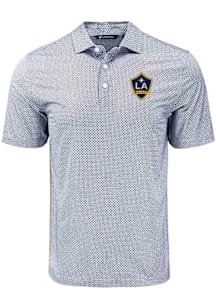 Cutter and Buck LA Galaxy Black Pike Diamond Dot Big and Tall Polo